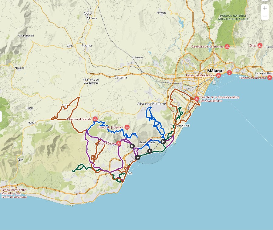 cicloturismo Benalmádena